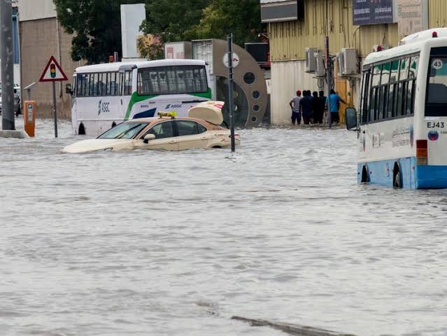 Dubai Flooding — Properties Plus Cars Destroyed, Commuters Stuck